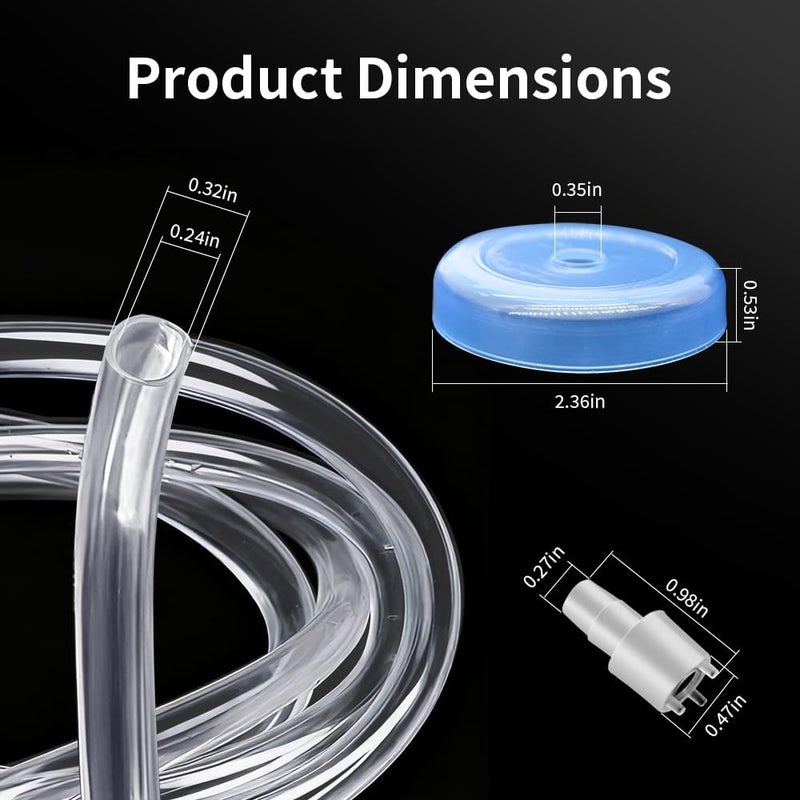 Coikcer 2-Pack Silicone Water Pump Hose Replacement, Food Grade Tube for 5-Gallon Electric USB Manual Automatic Drinking Water Pump, Desktop Water Dispenser & Home Brewing, BPA Free, 1/4" ID 3.3FT - Image 3